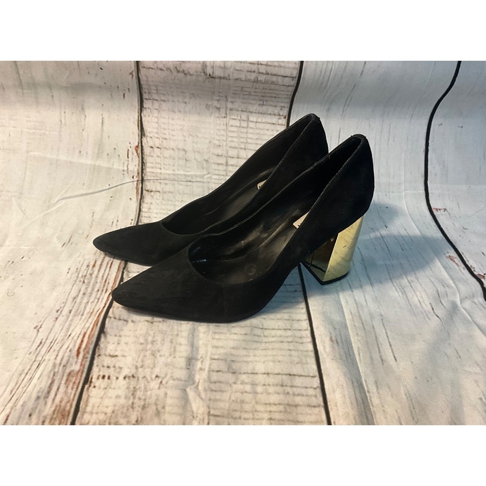 STEVE‎ MADDEN BLACK SUEDE HEELS SIZE 7.5